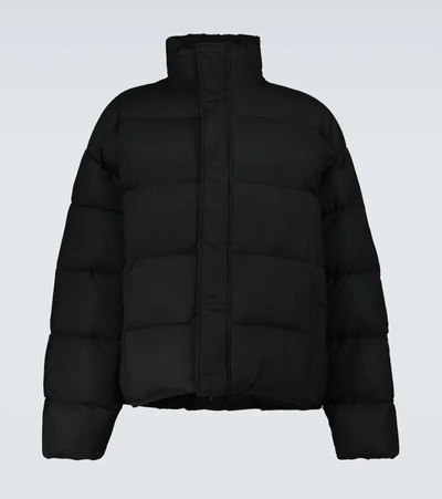 Balenciaga Quilted Padded Shell Puffer Jacket In Black