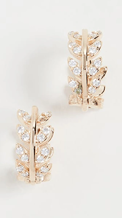 Shashi Amelia Huggie Earrings In Gold