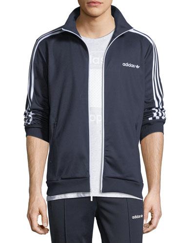 adidas beckenbauer jacket navy