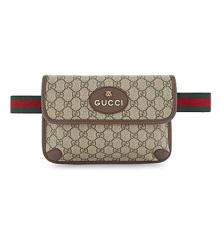Gucci Gg Supreme Lion Belt Bag In Beige | ModeSens