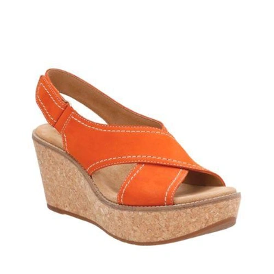 Clarks Aisley Tulip Orange Nubuck | ModeSens