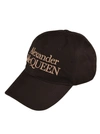 Alexander Mcqueen Embroidered-logo Baseball Cap In Black