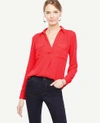 Ann Taylor Petite Camp Shirt In Topanga Sunset