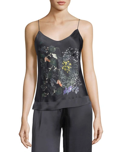 Meng Floral-print Silk Camisole In Multi Pattern
