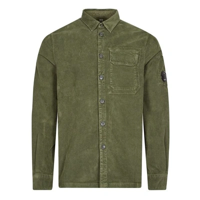 C.p. Company Corduroy Shirt In Green