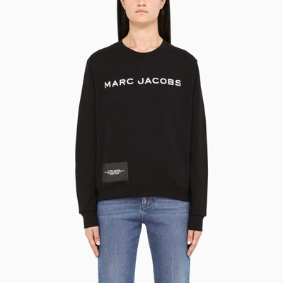 Marc Jacobs Black Sweatshirt With Contrasting Logo Lettering
