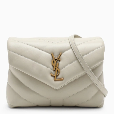 Saint Laurent Cream/gold Loulou Toy Bag In White