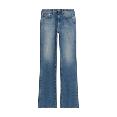 Iro Cropped Mid-rise Straight-leg Jeans In Blue Vintage
