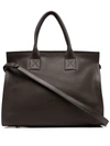 Marsèll Tote Bags Mars&egrave;ll Curva Bag In Grained Leather And Suede In Dark