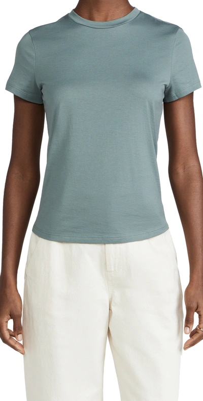 Theory Apex Tiny Tee In Viridian