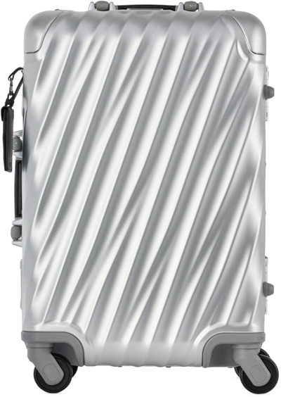 Tumi 19 Degree Aluminum International Expandable Carry-on Suitcase In Silver