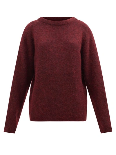 Acne Studios Dropped-shoulder Sweater In Red