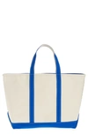 L.l.bean Zip Top Boat & Tote Bag In Regatta Blue