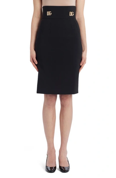 スカート Dolce & Gabbana Dg Logo Longuette Pencil Skirt Dolce & Gabbana Longuette Pencil Skirt | italist