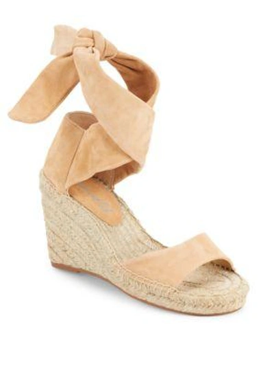 Splendid Jessica Open-toe Espadrille Wedge Sandals In Nude