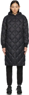 Rag & Bone Womens Black Rudy Quilted Shell-down Puffer Coat L In Nocolor