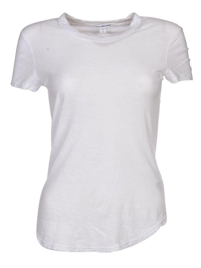 James Perse Crew Neck T-shirt In White