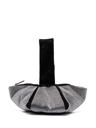 Ambush Nejiri Crystal Embellished Top Handle Bag In Black