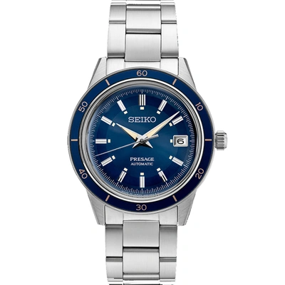 Seiko Men's Automatic Presage Stainless Steel Bracelet Watch 41mm In Blue