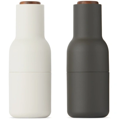 Menu Black & Off-white Walnut Bottle Grinders In Ash / Carbon