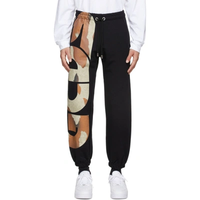 Gcds Cotton Jogging Pants With Logo In Black