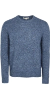 Madewell Crewneck Sweater In Navy Donegal