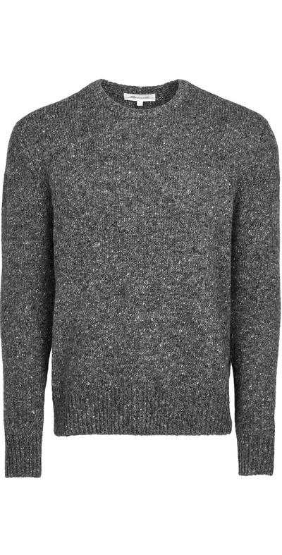 Madewell Crewneck Sweater In Coal Donegal
