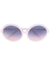 N°21 Round Frame Sunglasses In Nude & Neutrals