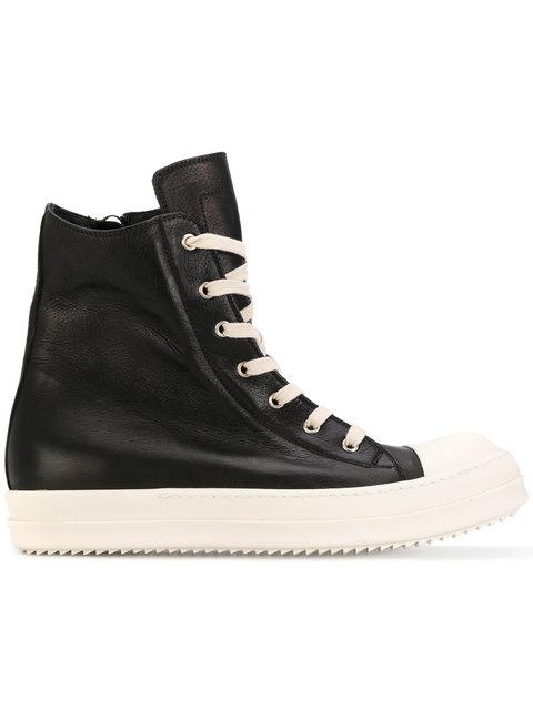 Rick Owens Hi-top Sneakers In Black | ModeSens