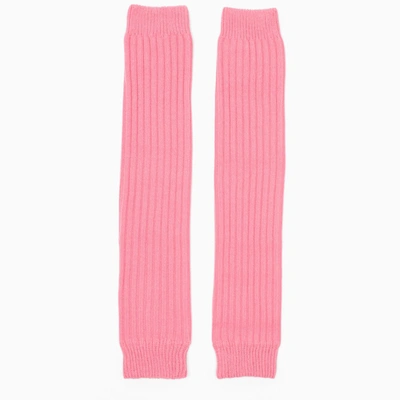 Miu Miu Pink Wool Blend Leg Warmers