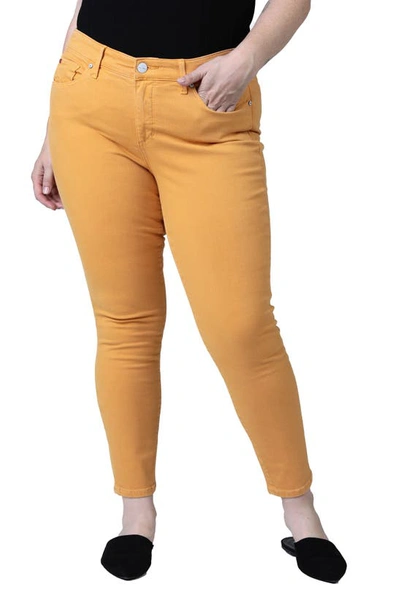 Slink Jeans Medium Rise Jeggings In Clementine