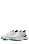 Nike React Miler 2 Running Shoe In Platinum Tint/white/dynamic Turquoise