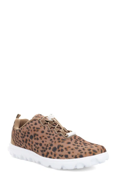 Propét Women's Travelactiv Safari Sneakers In Brown Cheetah