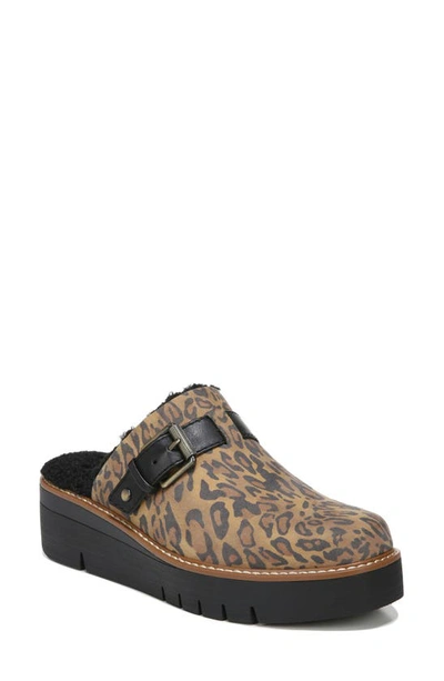 Naturalizer Wayde Mules Women's Shoes In Dark Brown Cheetah Suede