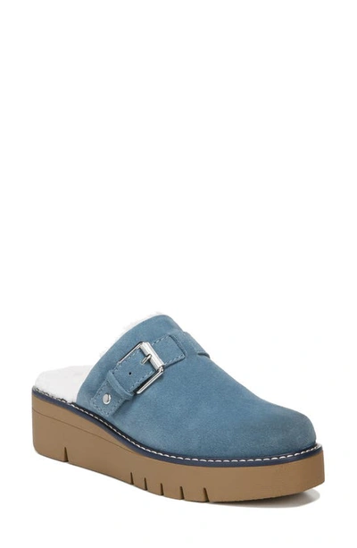 Naturalizer Wayde Mules Women's Shoes In Storm Blue Suede