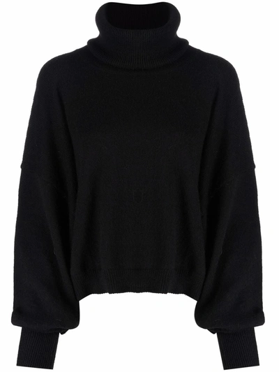 Essentiel Antwerp Agic Large Sleeves Sweater In Black