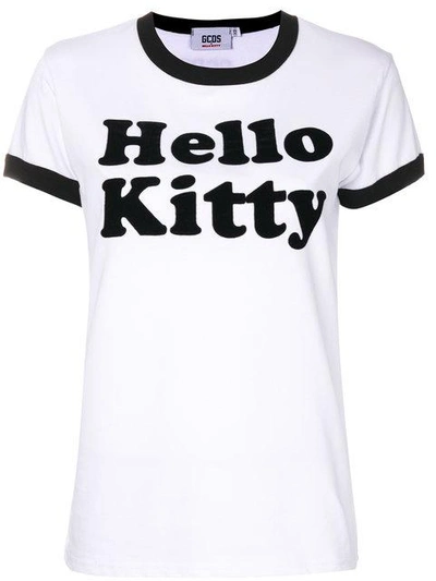 Gcds Hello Kitty Cotton T-shirt In White