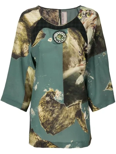 Antonio Marras Printed Blouse In Green