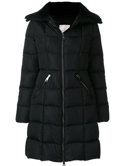 Moncler Padded Coat With Fur Collar