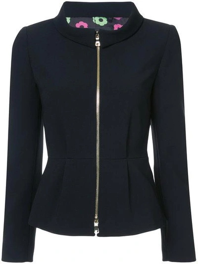 Boutique Moschino Zip-up Fitted Jacket In 1555