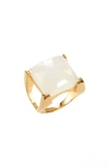 Dean Davidson Semiprecious Stone Ring In Moonstone/ Gold