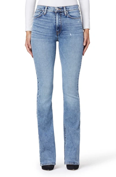 Hudson Barbara High Waist Distressed Bootcut Jeans In Blue