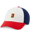 Nike Men's Court Heritage86 Colorblock Tennis Hat In White,binary Blue