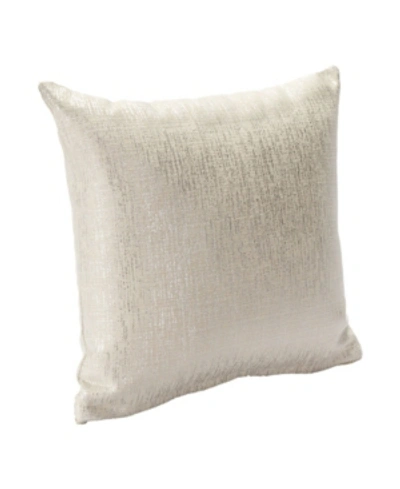 Siscovers Sparkly Decorative Pillow, 16" X 16" In Pearl