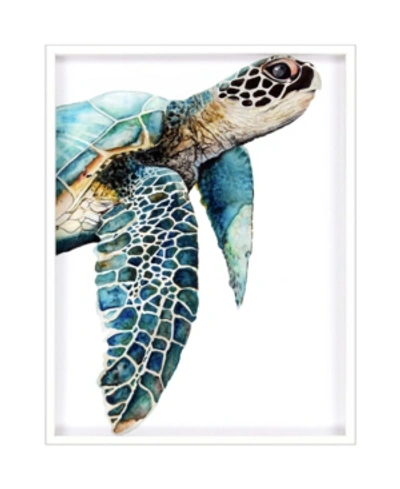 Paragon Picture Gallery Great Sea Turtle Wall Art, 50" X 38" In Turquoise