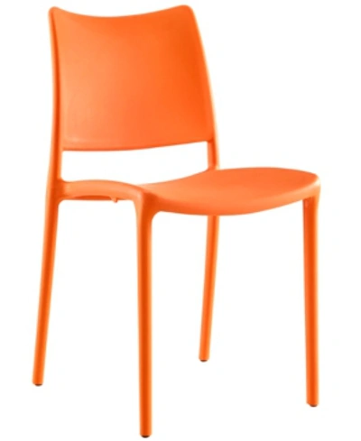 Modway Hipster Dining Side Chair In Orange