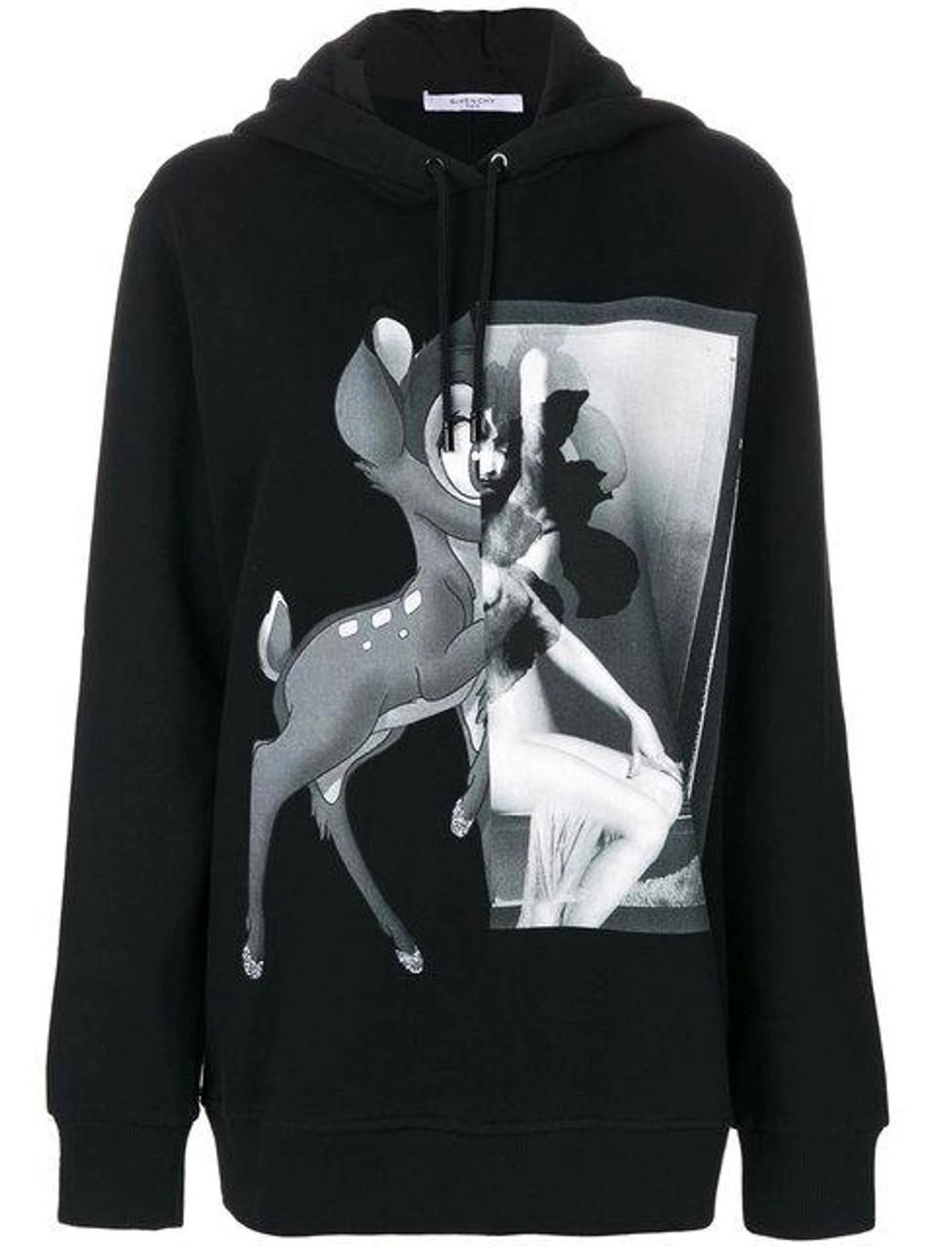 GIVENCHY/ジバンシーBambi Print Hooded Givenchy Bambi Oversized Printed Hoodie In Black | ModeSens