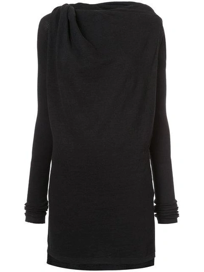 Rick Owens Drkshdw Toga Dress In Black