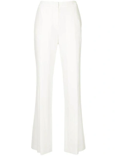 Goen J High-waisted Pleated Trousers In White