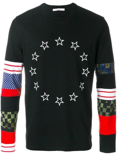 GIVENCHY STAR COLOUR-BLOCK SWEATSHIRT 17F730066812098317